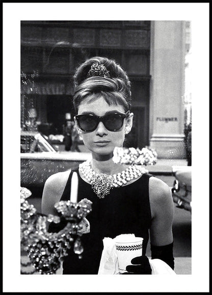 Audrey Hepburn Frühstück bei Tiffany Poster 