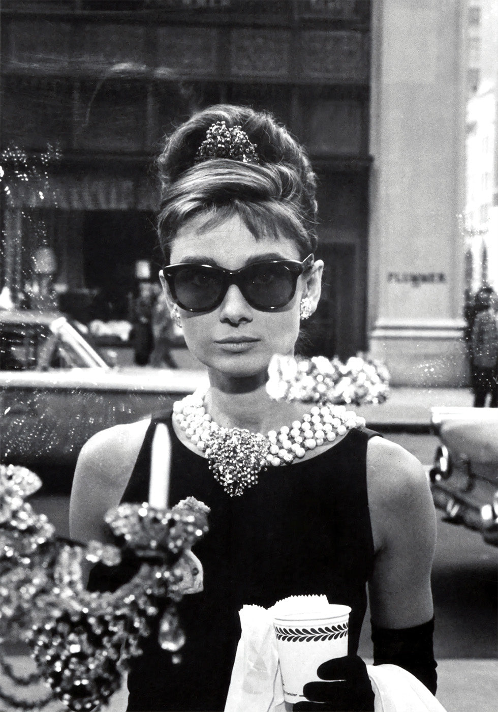 Audrey Hepburn Frühstück bei Tiffany Poster 