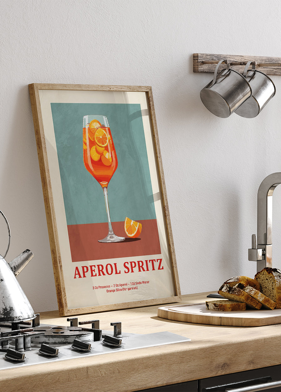 Aperol Spritz-Rezeptposter