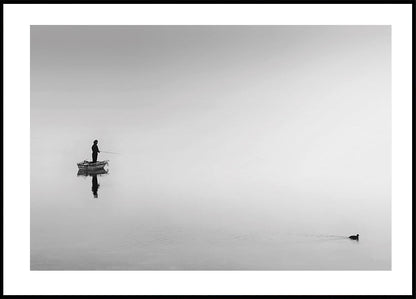 Poster Angeln im Spiegelsee 