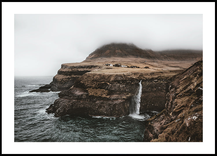 Poster Múlafossur-Wasserfall 