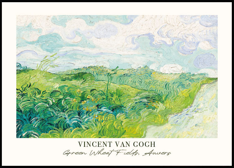 Grüne Weizenfelder von Vincent van Gogh Poster