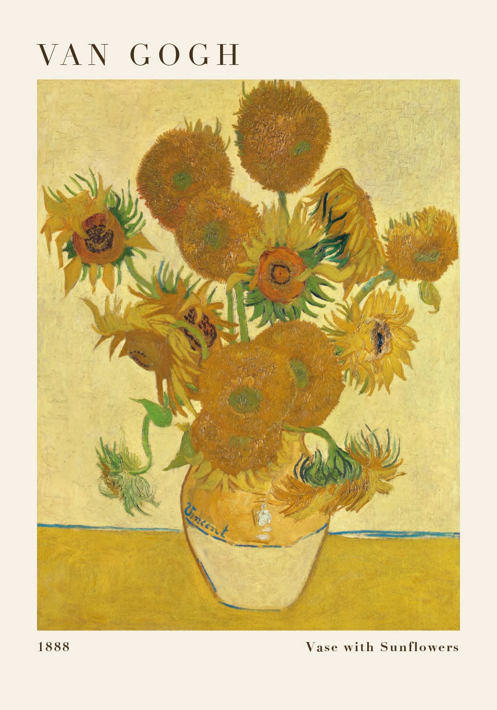 Van Goghs Sonnenblumen Poster