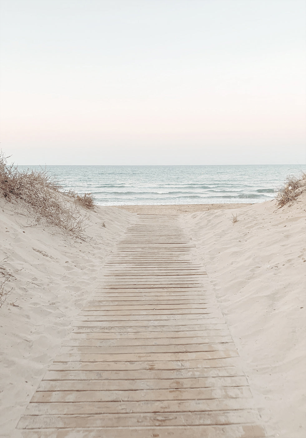 Poster Holzweg zum Strand 