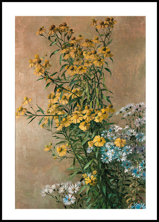 Herbstblumen von Gunnar Gunnarsson Wennerberg Poster 