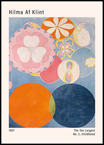 Bunte abstrakte Kunst von Hilma Af Klint Poster