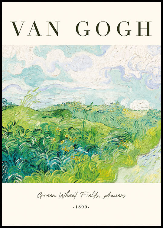 Van Goghs grüne Weizenfelder Poster